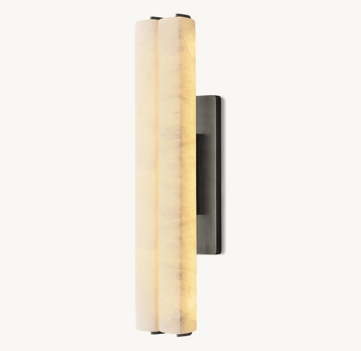 Audubon Alabaster Double Wall Sconce