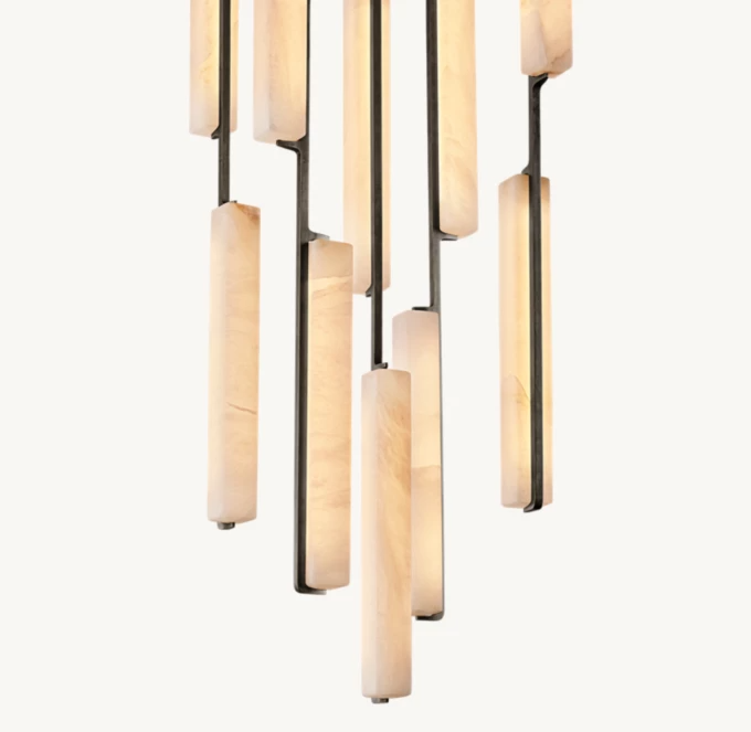 Audubon Alabaster Round Chandelier 24"