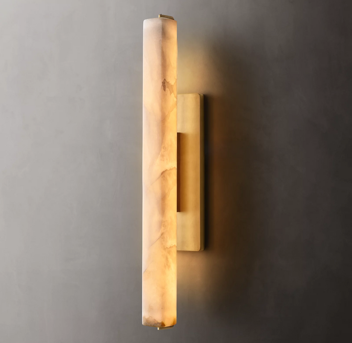 Audubon Alabaster Single Wall Sconce