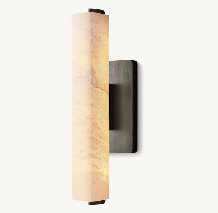Audubon Alabaster Single Wall Sconce