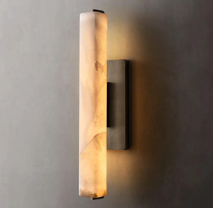Audubon Alabaster Single Wall Sconce