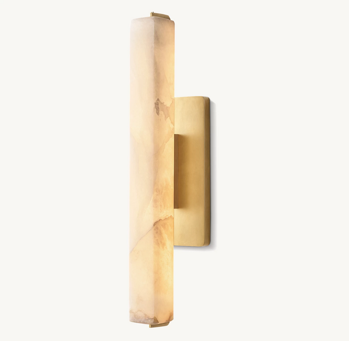 Audubon Alabaster Single Wall Sconce