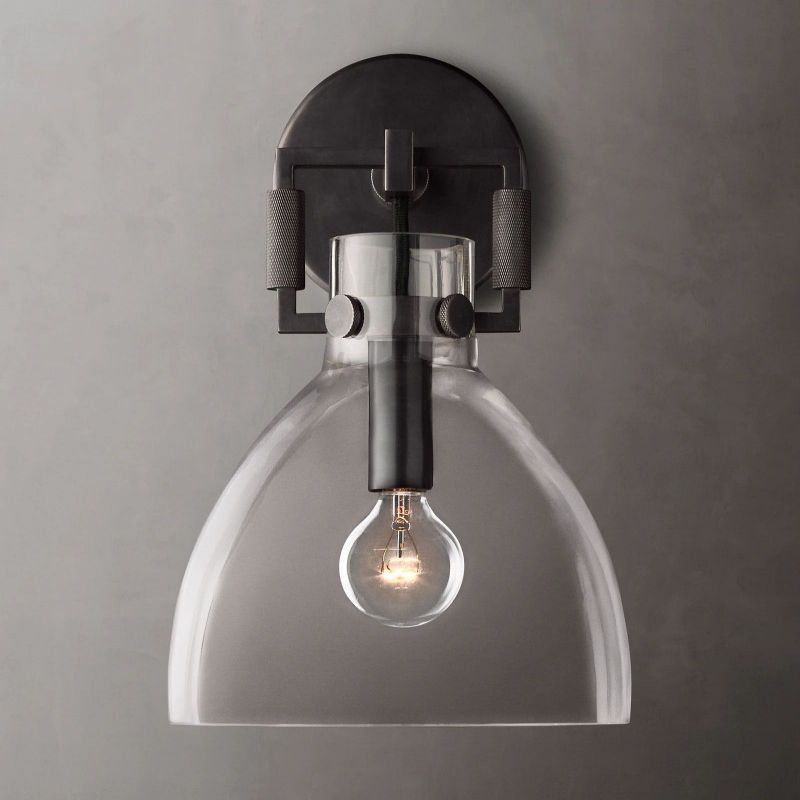 Funda Glass Cloche Sconce 8"