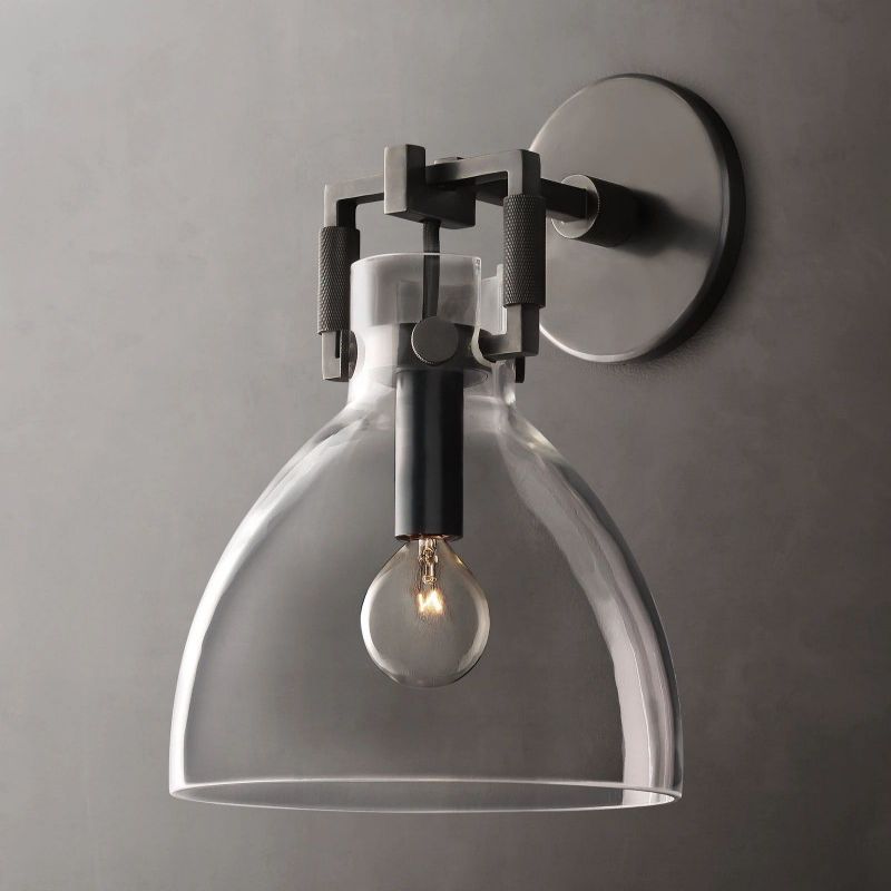 Funda Glass Cloche Sconce 8"