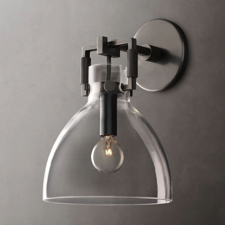 Funda Glass Cloche Sconce 8"