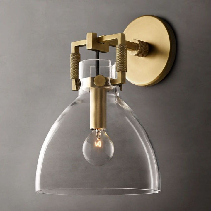 Funda Glass Cloche Sconce 8"