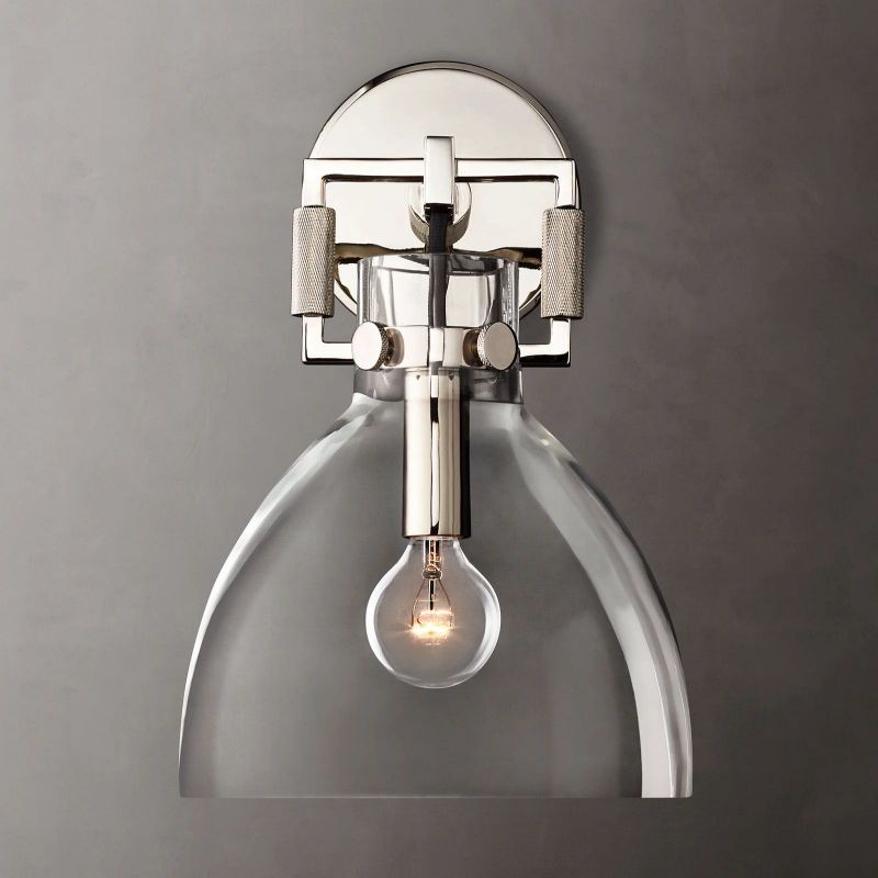 Funda Glass Cloche Sconce 8"