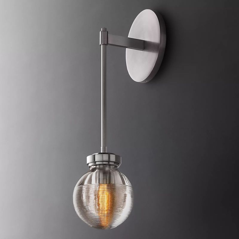 Roby Spherical Modern Wall Sconce (Rod)