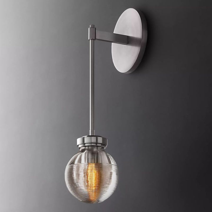 Roby Spherical Modern Wall Sconce (Rod)