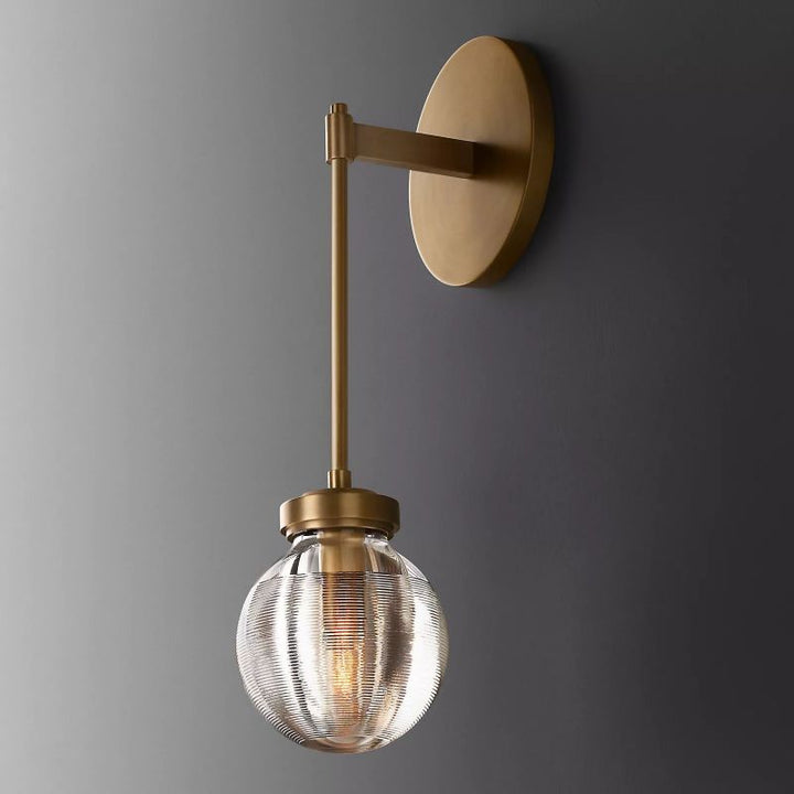 Roby Spherical Modern Wall Sconce (Rod)