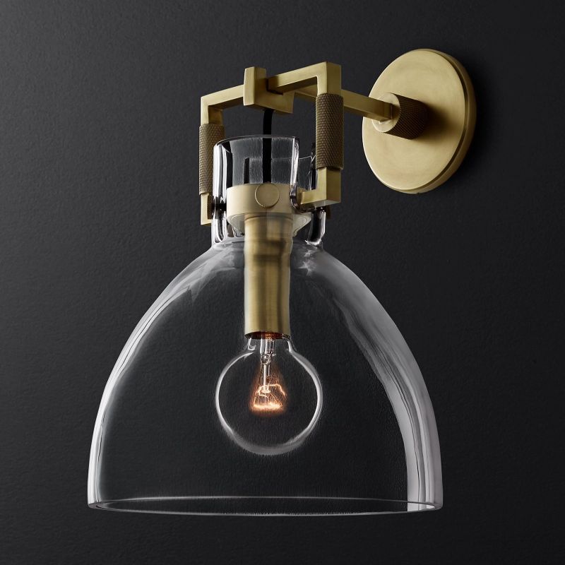 Funda Glass Cloche Sconce 10"