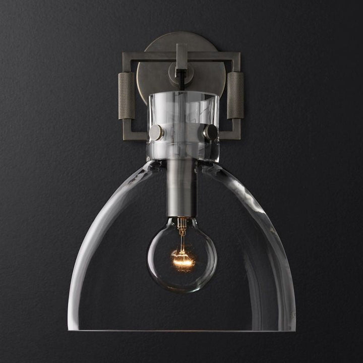 Funda Glass Cloche Sconce 10"