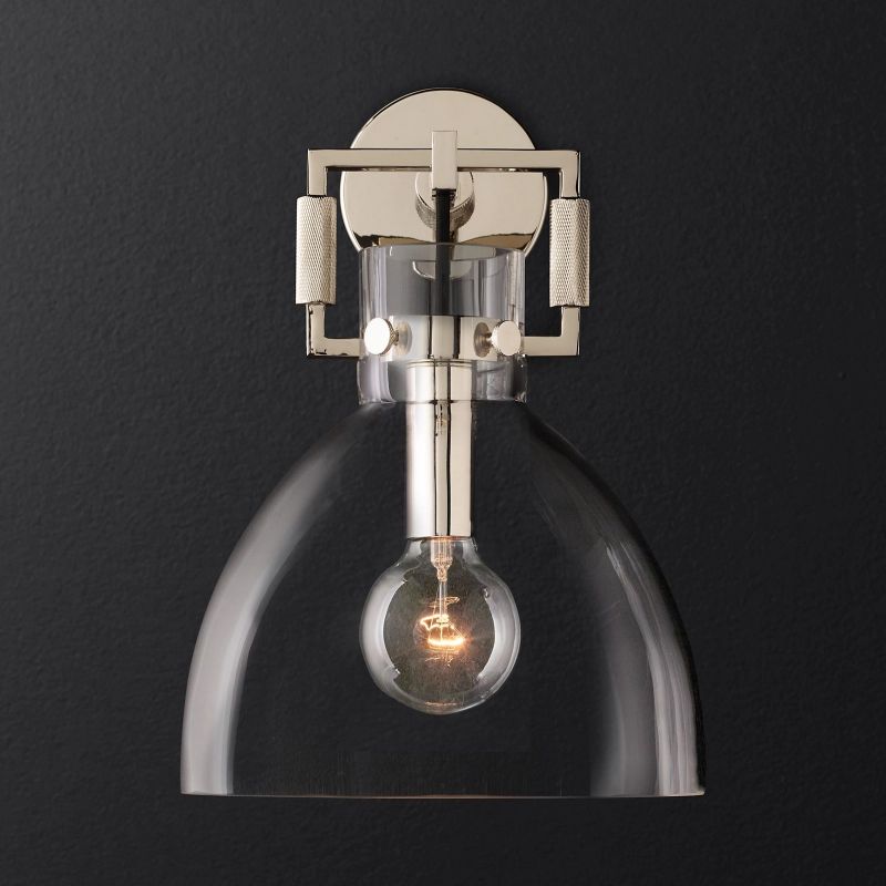 Funda Glass Cloche Sconce 10"