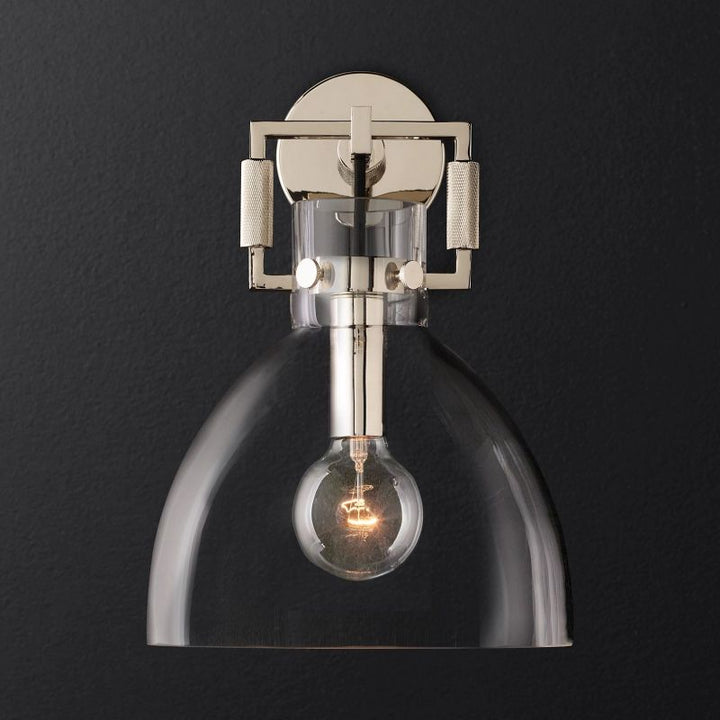 Funda Glass Cloche Sconce 10"