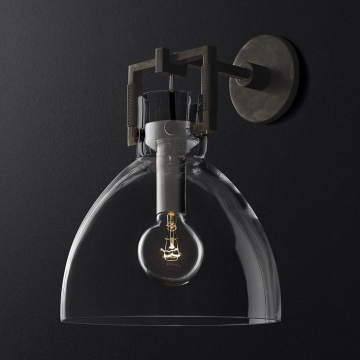 Funda Glass Cloche Sconce 10"