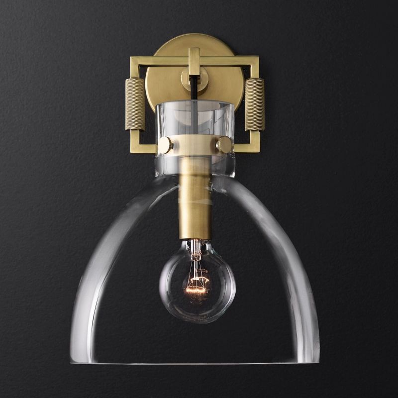 Funda Glass Cloche Sconce 10"
